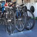 EasyGo Floor Stationary Five Bike Wheel Rack  Indoor – Outdoor Bike Stand - B011DFQW1Q